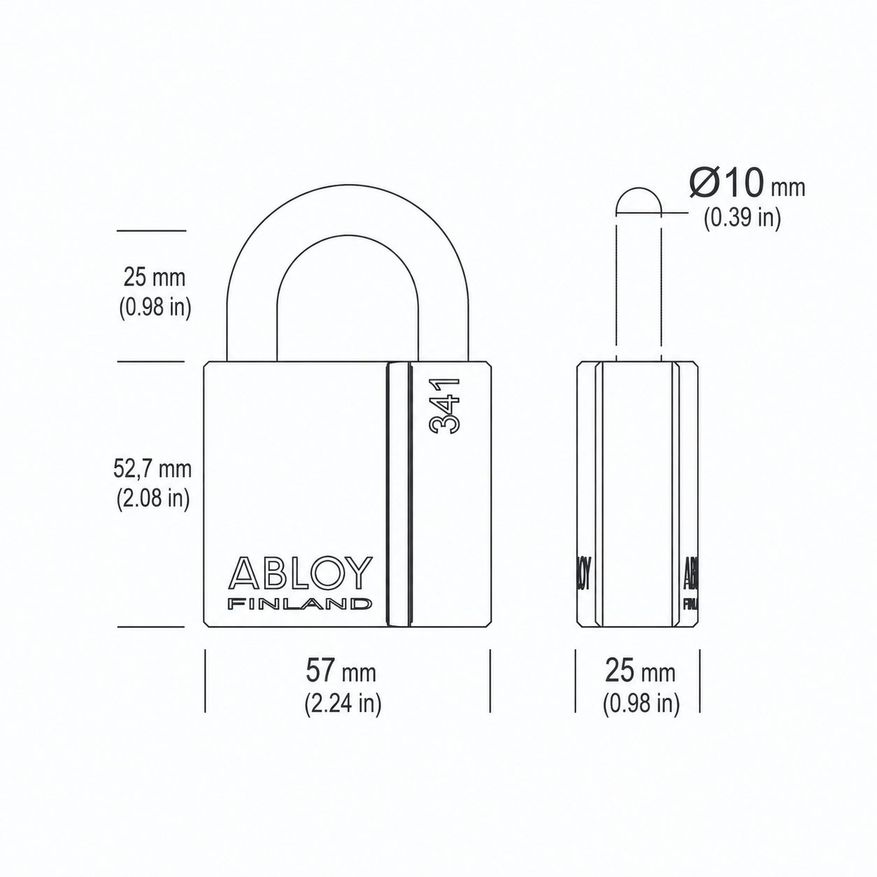ABLOY 341-25 Padlock